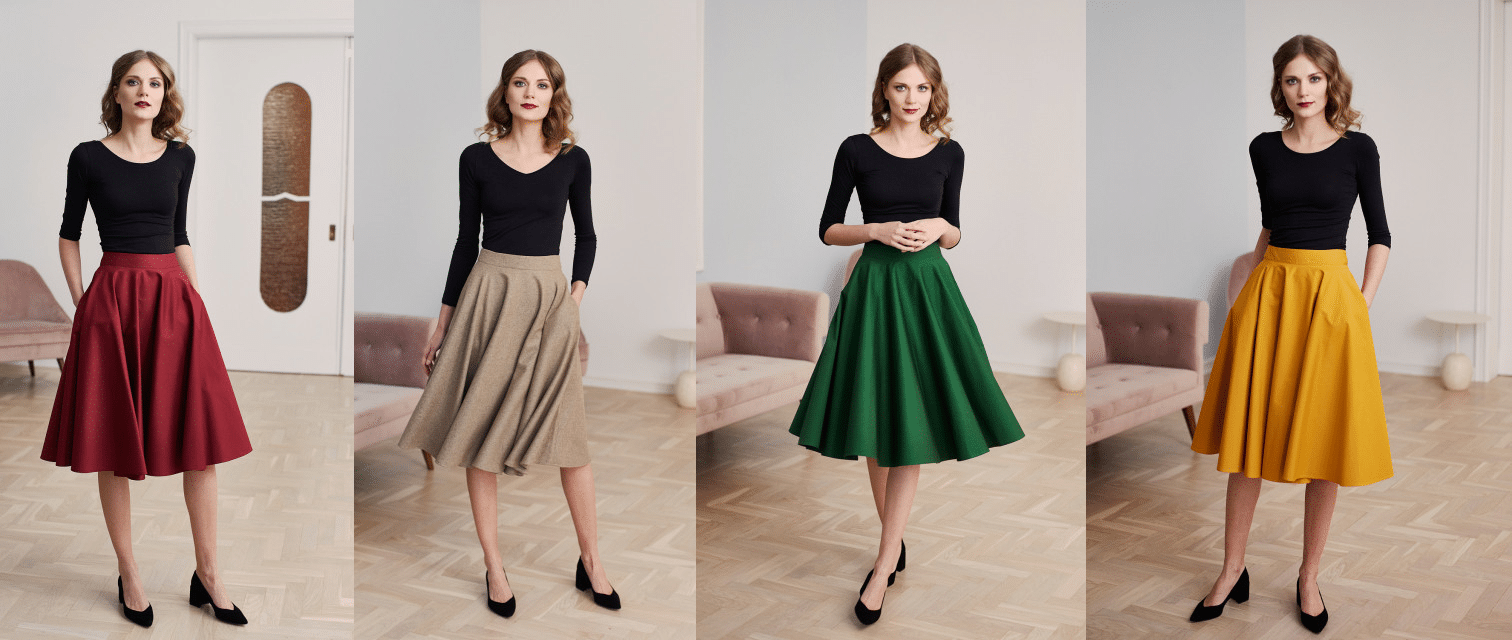 4 façons de porter une jupe Midi