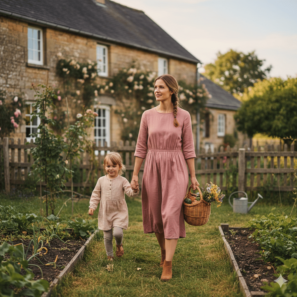 Comment rester féminine au quotidien (même à la campagne et avec des enfants)